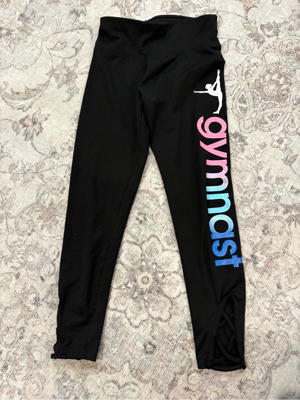 Gymnast leggings Justice brand